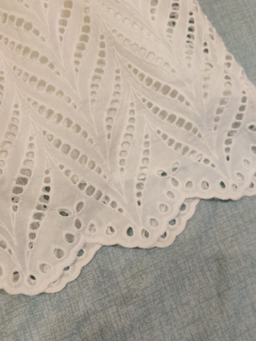 S.Oliver White Eyelet Lace Tiered Dress - Picture 12 of 15